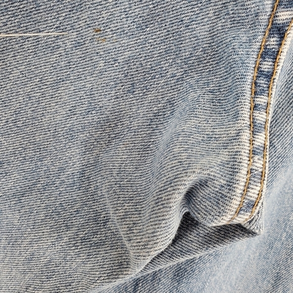 Vtg Levis 550 Blue Jean 16 Mis L 33x33 Hi Rise Relaxed Tapered Western 04/00 USA - Picture 5 of 16